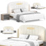 Cama y mesitas de noche Homary Modern Floating Faux - Secretive 3d design