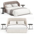Bett und Nachttischchen Stylish Club Fortune - Secretive 3d design