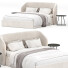 Bett und Nachttischchen Stylish Club Fortune - Secretive 3d design