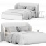 Bett und Nachttischchen Stylish Club Fortune - Secretive 3d design