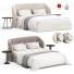 Bett und Nachttischchen Stylish Club Fortune - Secretive 3d design