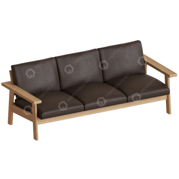 Sofá Maruni Bruno 3 Seater Modelo 3D