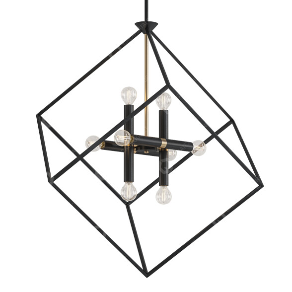 Lustre Kichler Lighting Carton Squared Modern modèle 3D