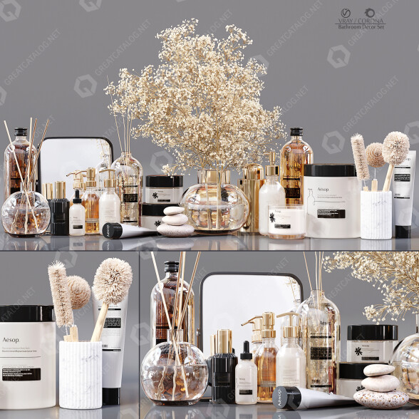 Декор Bathroom Set 3D модель