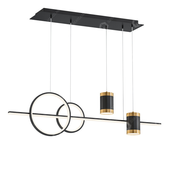 Lámpara colgante Homary Geometric Black Island Starry Reflection Modelo 3D