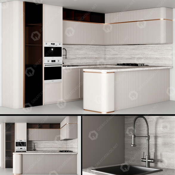 Kuchnia Modern 11 model 3D