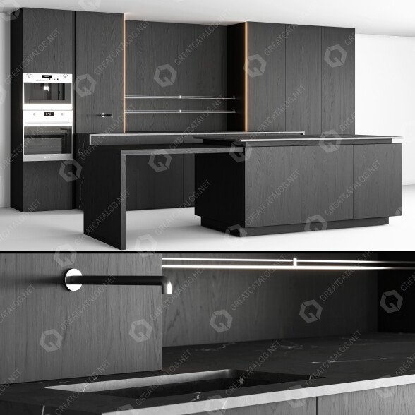 Küche Modern 10 3D-Modell