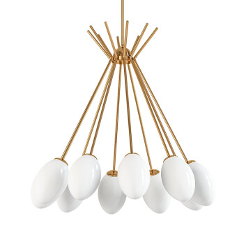 Kronleuchter Antonella Polished Brass by Jenny Komenda