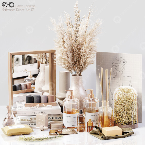 Dekor Bathroom Set 02 3D-Modell