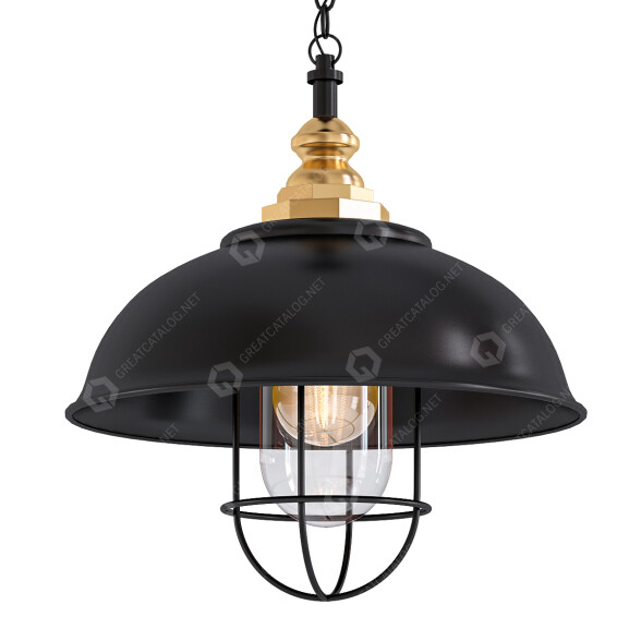 Підвісний світильник One Light Loft 3D модель