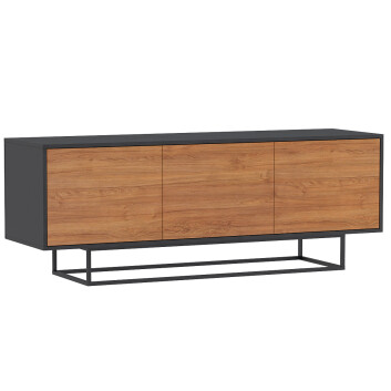 Сервант Midcentury Modern Walnut and Black