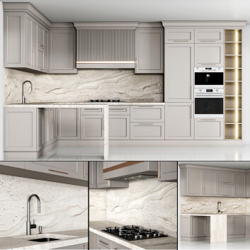 Cuisine Neoclassic 08 Modèle 3D