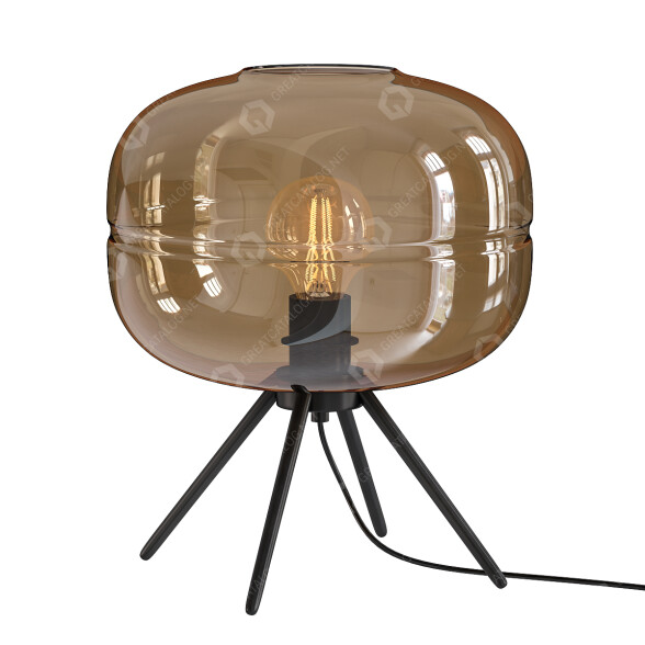 Lampa stołowa Adler Glass Dome model 3D