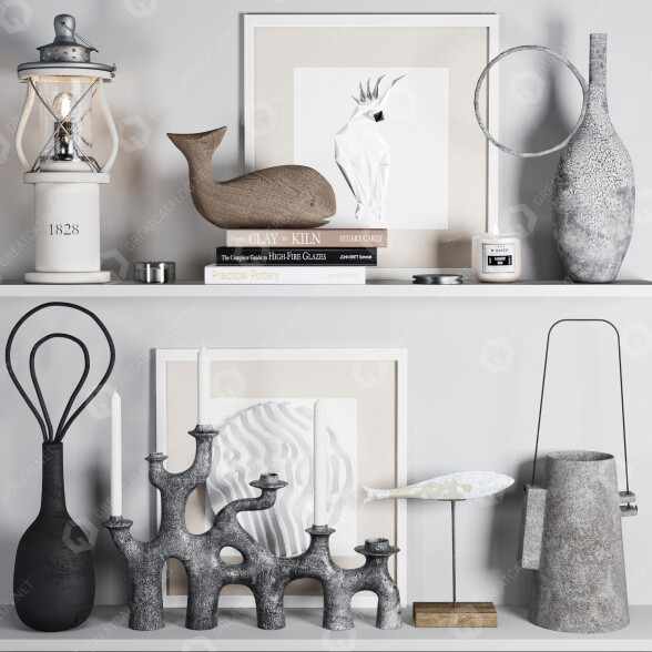 Decor The White Lighthouse Set 7 3D model