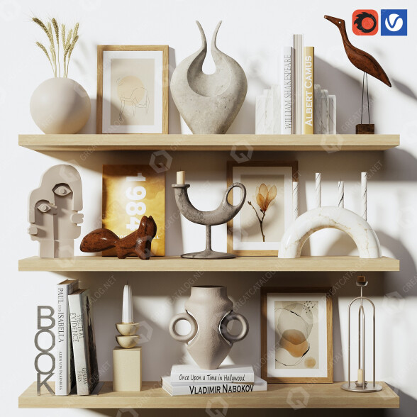 Dekoracje Set 2 model 3D