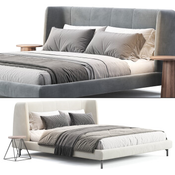 Camas y Mesitas de Noche  Bonaldo Basket Modelo 3D