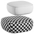 Hocker Softline 1979 Biege and Purple - Promax3d