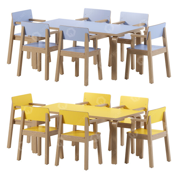 Tisch und Stühle für Kinder Pixner Childrens 2 3D-Modell