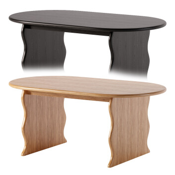 Стіл Bubuland Home Wave Hardwood Oval Natural