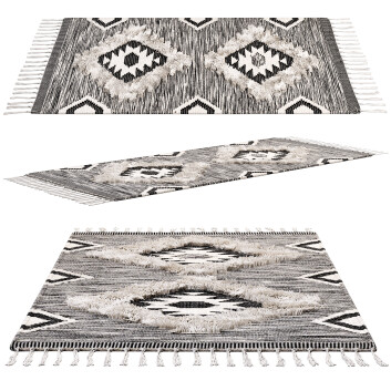 Килими  nuLOOM Moroccan Style Fringed Wool 3D модель