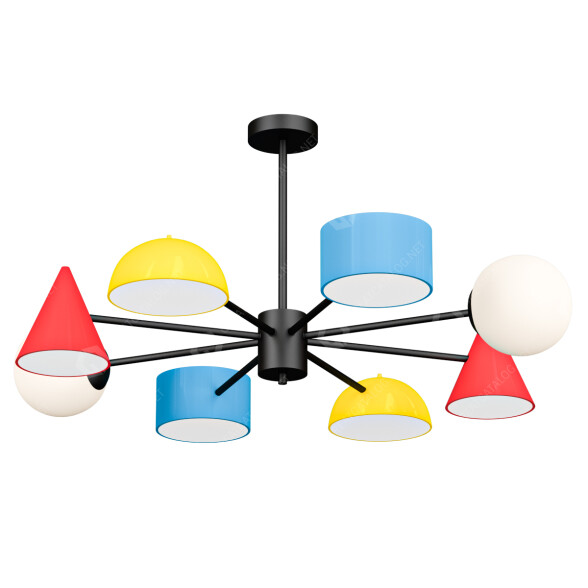 Люстра Litfad Modern Red Geometric 3D модель