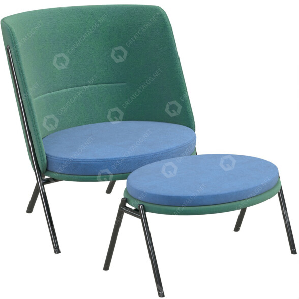 Armchair Tecta D70 and C70 3D model