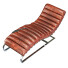 Chaise Longue Modern Chestnut Chrome - Kudim