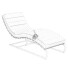 Chaise Longue Modern Chestnut Chrome - Kudim