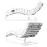 Chaise Longue Modern Chestnut Chrome - Kudim