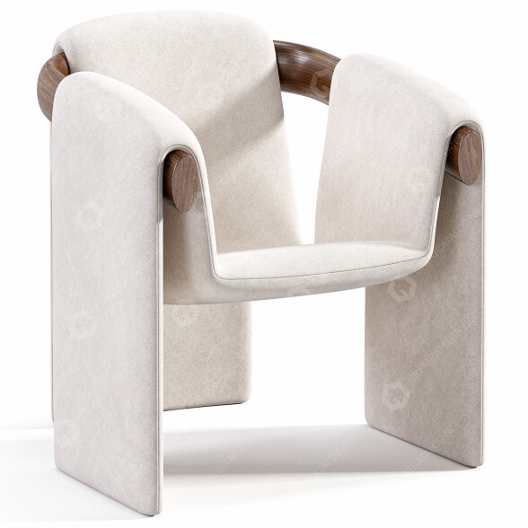 Кресло Paolo Castelli Sari Lounge 3D модель