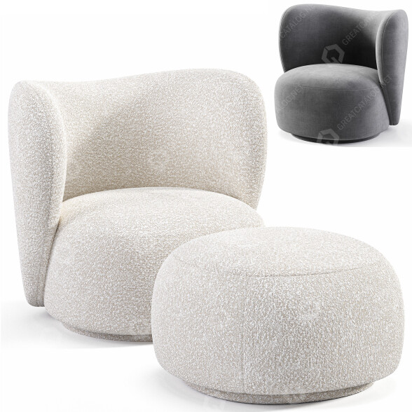 Sessel ferm LIVING Rico 3D-Modell