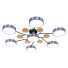 Żyrandol Litfad Macaron Molecular Metal Living Room Semi Flush Mount - GANIBOEV