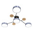 Żyrandol Litfad Macaron Molecular Metal Living Room Semi Flush Mount - GANIBOEV