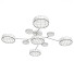 Żyrandol Litfad Macaron Molecular Metal Living Room Semi Flush Mount - GANIBOEV