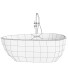 Ванна Litfad Elegant Modern Oval Acrylic - GANIBOEV