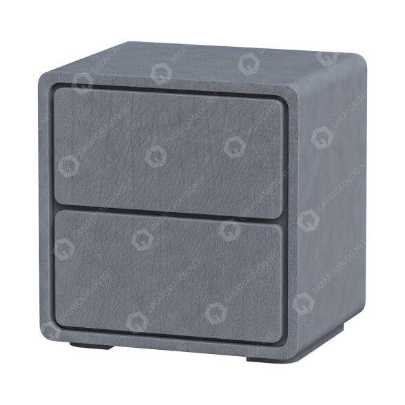Тумбочка Litfad Modern Wood Nightstand 3D модель