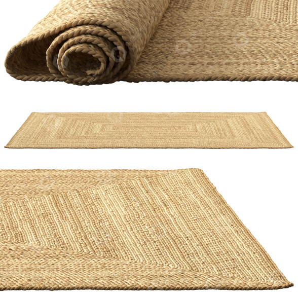 Dywan Safavieh Dina Coastal Jute Rectangular model 3D