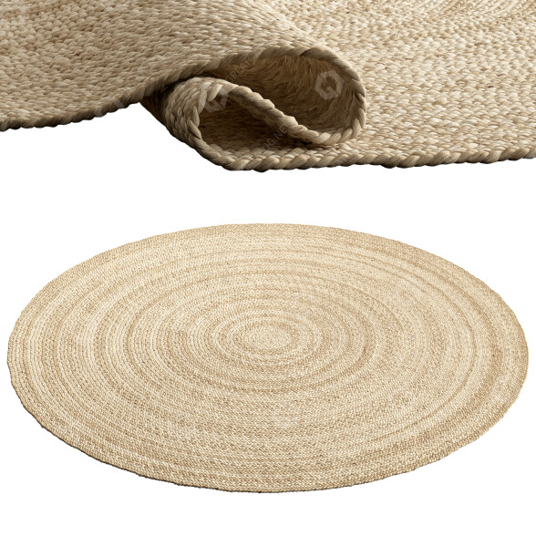 Килим Safavieh Dina Coastal Jute Round 3D модель