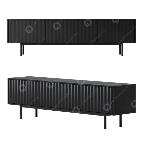 Mesita de TV Teulat Sierra Modelo 3D