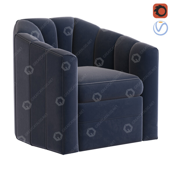Кресло Eichholtz Delancey 3D модель
