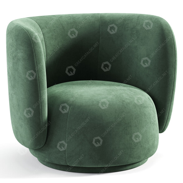Sillón ferm LIVING Rico Modelo 3D