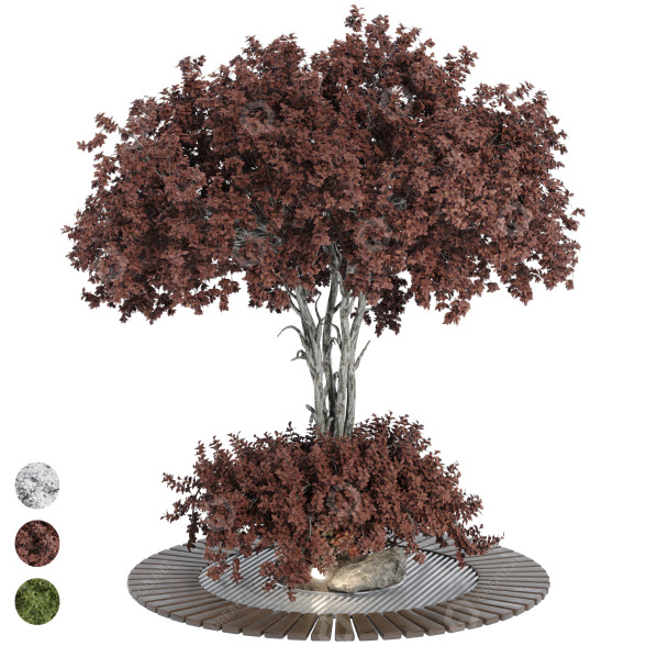 Arbre Ensemble de Collection 184 modèle 3D
