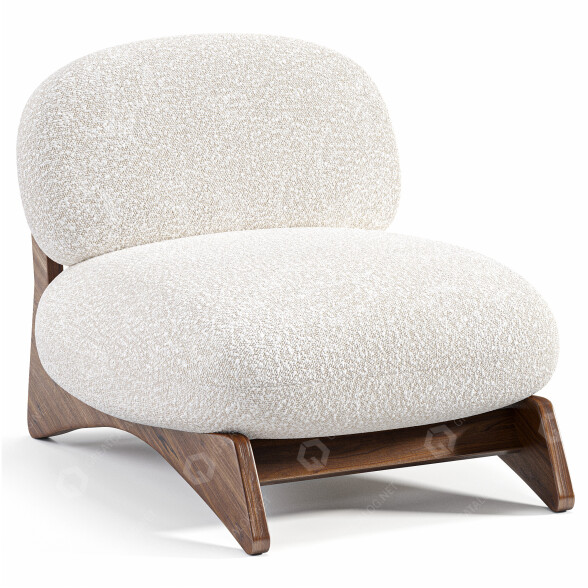 Fauteuil Thierry Lemaire Miko Lounge modèle 3D