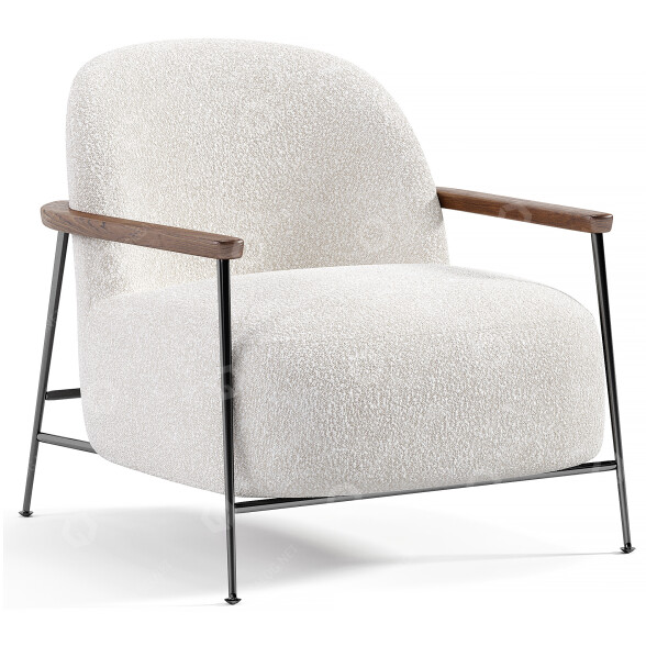 Armchair GamFratesi Sejour Lounge Gubi 3D model