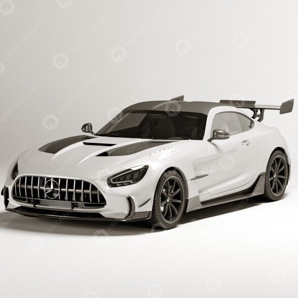 Автомобіль Mercedes-Benz AMG GT 3D модель