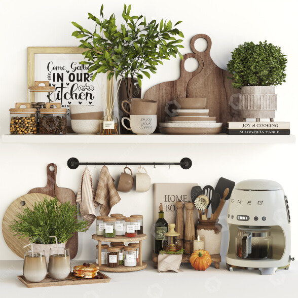 Dekor Kitchen Accessories 01 3D-Modell