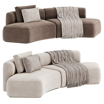 Sofá  MDF Italia Cosy Curve Small Modelo 3D