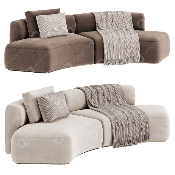 Диван MDF Italia Cosy Curve Small 3D модель