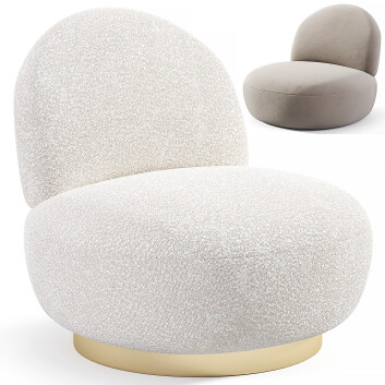 Крісло Eichholtz Clement Boucle Cream 3D модель