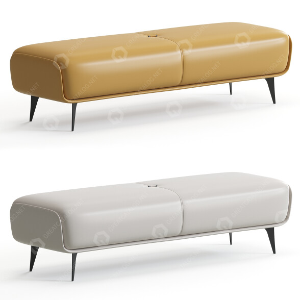 Ławka Armless Upholstered model 3D